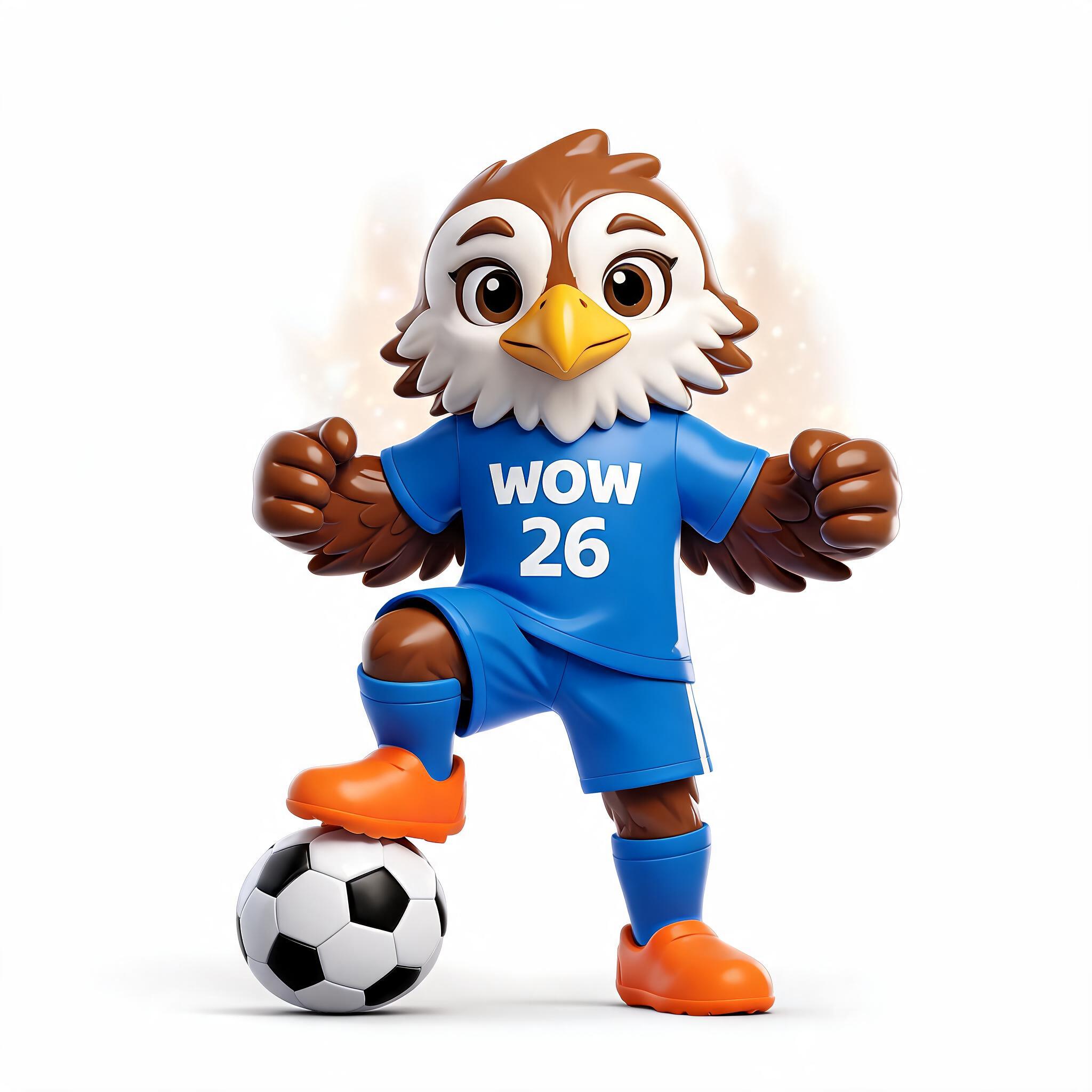 Wow Cup eagle mascot WOW 26