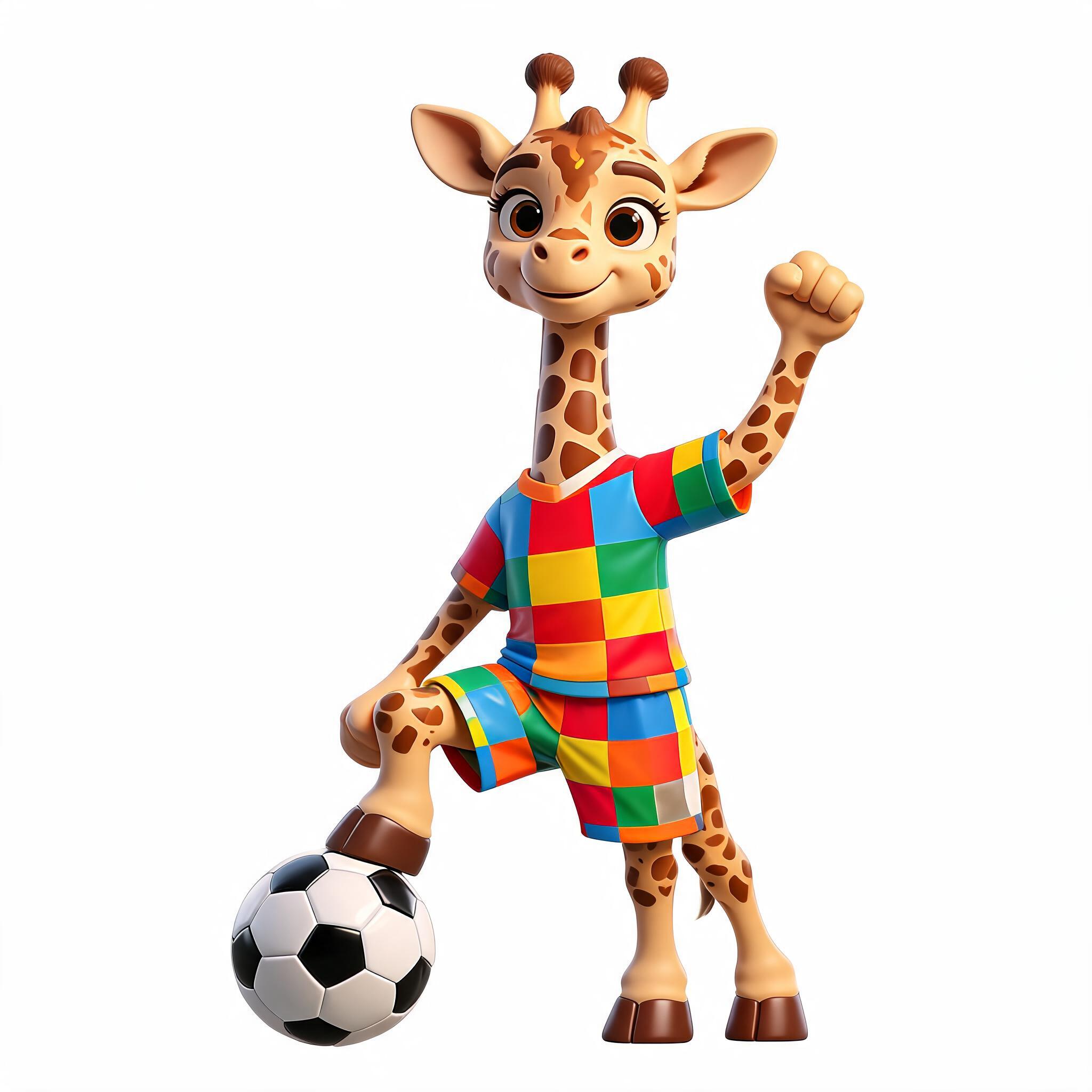 Giraffe football mascot